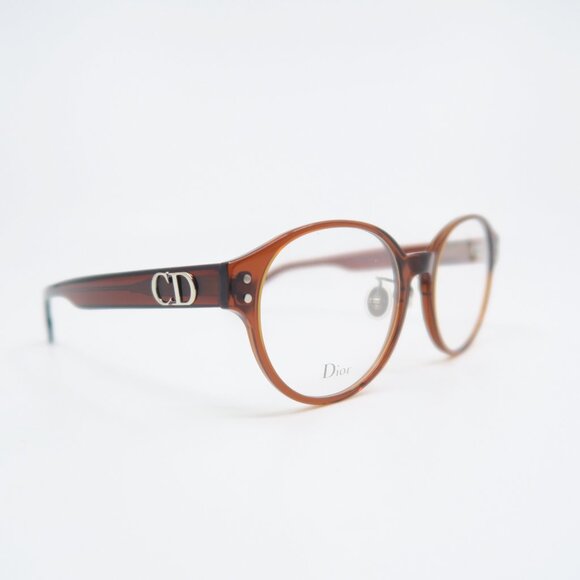 Dior CD3F 2LF Brown Round New Eyeglasses Frames. - Picture 3 of 10